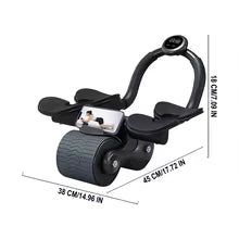 UK Stocked Elbow Support Automatic Rebound Abdominal Wheel Core Muscle Ab Trainer with Counter Display Fitness Exercise Roller Wheel Abdominal Muscle Machine Home Gym Equipments