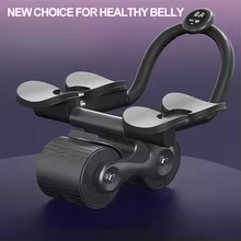 UK Stocked Elbow Support Automatic Rebound Abdominal Wheel Core Muscle Ab Trainer with Counter Display Fitness Exercise Roller Wheel Abdominal Muscle Machine Home Gym Equipments