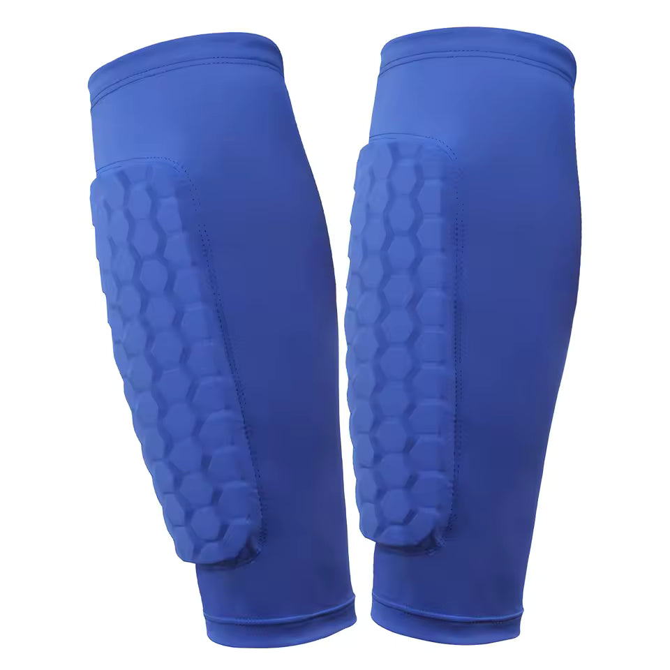 Soccer Shin Pads with Honeycomb Pads Football Shin Pads Breathable Lightweight Calf Protective Gear for Soccer Football