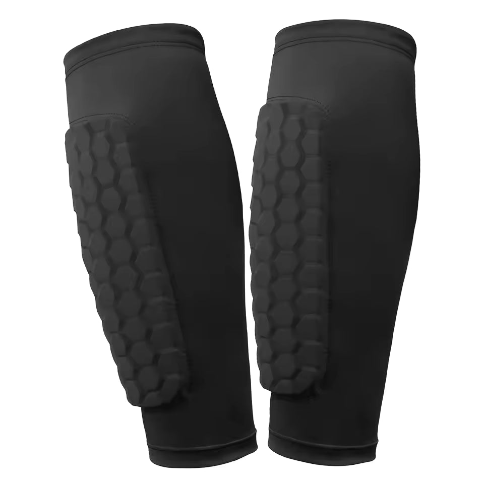 Soccer Shin Pads with Honeycomb Pads Football Shin Pads Breathable Lightweight Calf Protective Gear for Soccer Football