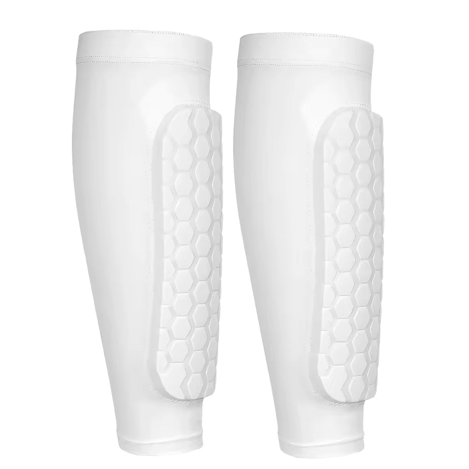 Soccer Shin Pads with Honeycomb Pads Football Shin Pads Breathable Lightweight Calf Protective Gear for Soccer Football