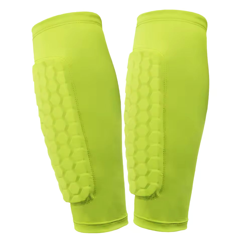 Soccer Shin Pads with Honeycomb Pads Football Shin Pads Breathable Lightweight Calf Protective Gear for Soccer Football