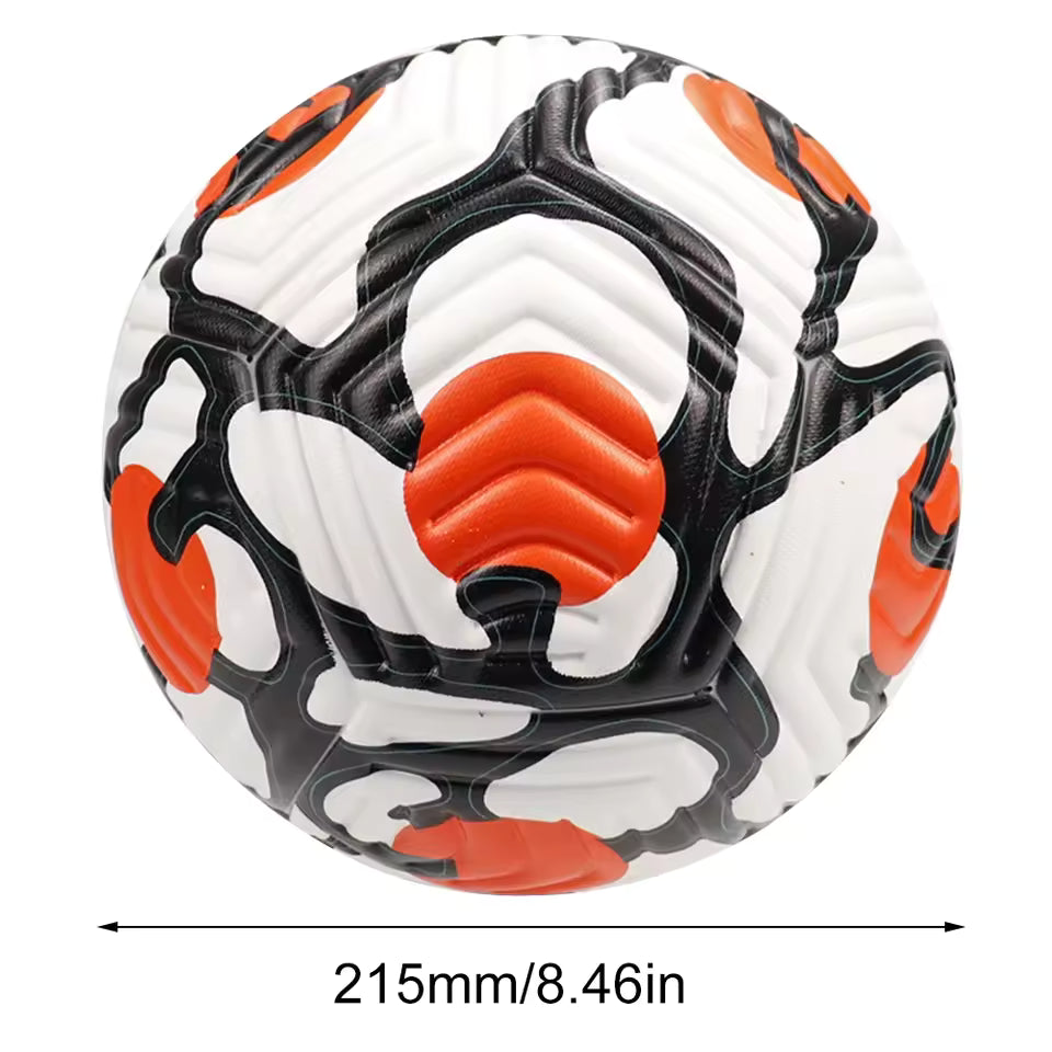 Professional Soccer Balls Size 5 Football Ball Leather Machine-stitched Soccer Ball for Children Adults Outdoor Sport Training
