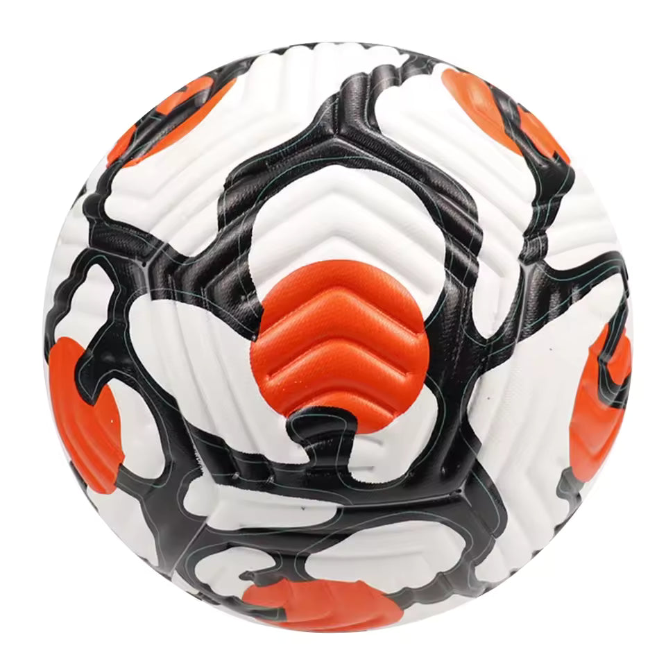 Professional Soccer Balls Size 5 Football Ball Leather Machine-stitched Soccer Ball for Children Adults Outdoor Sport Training