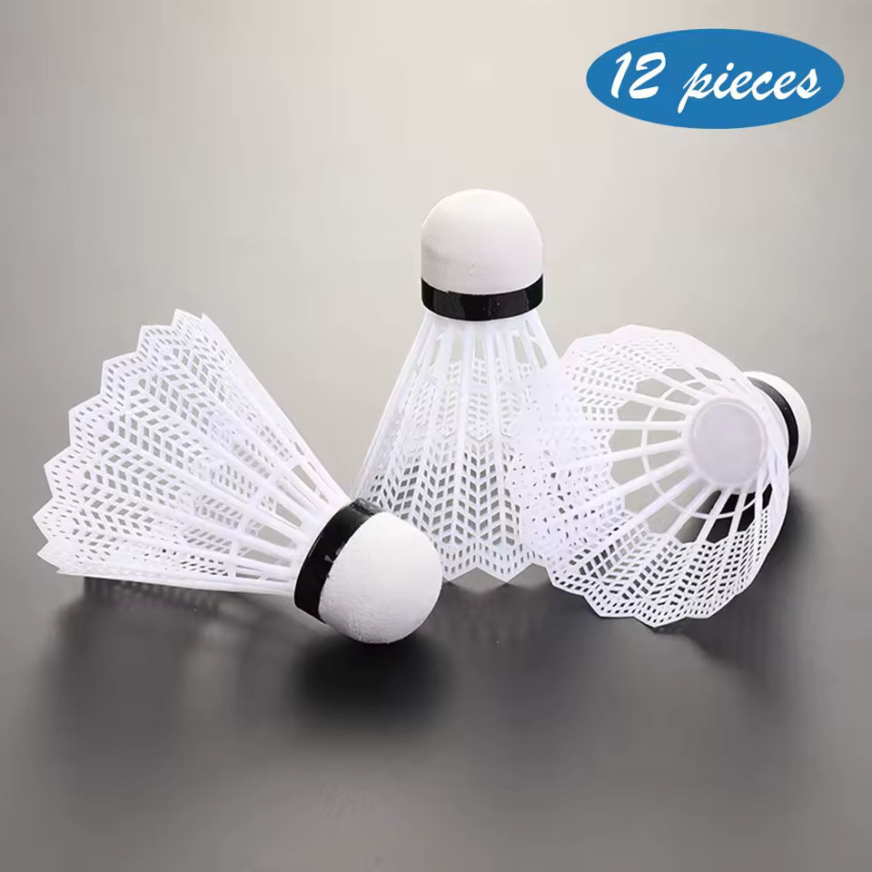12pcs Plastic Badminton Shuttlecock Lightweight Badminton for Hitting Practice Portable Badminton for Training Outdoor Supplies