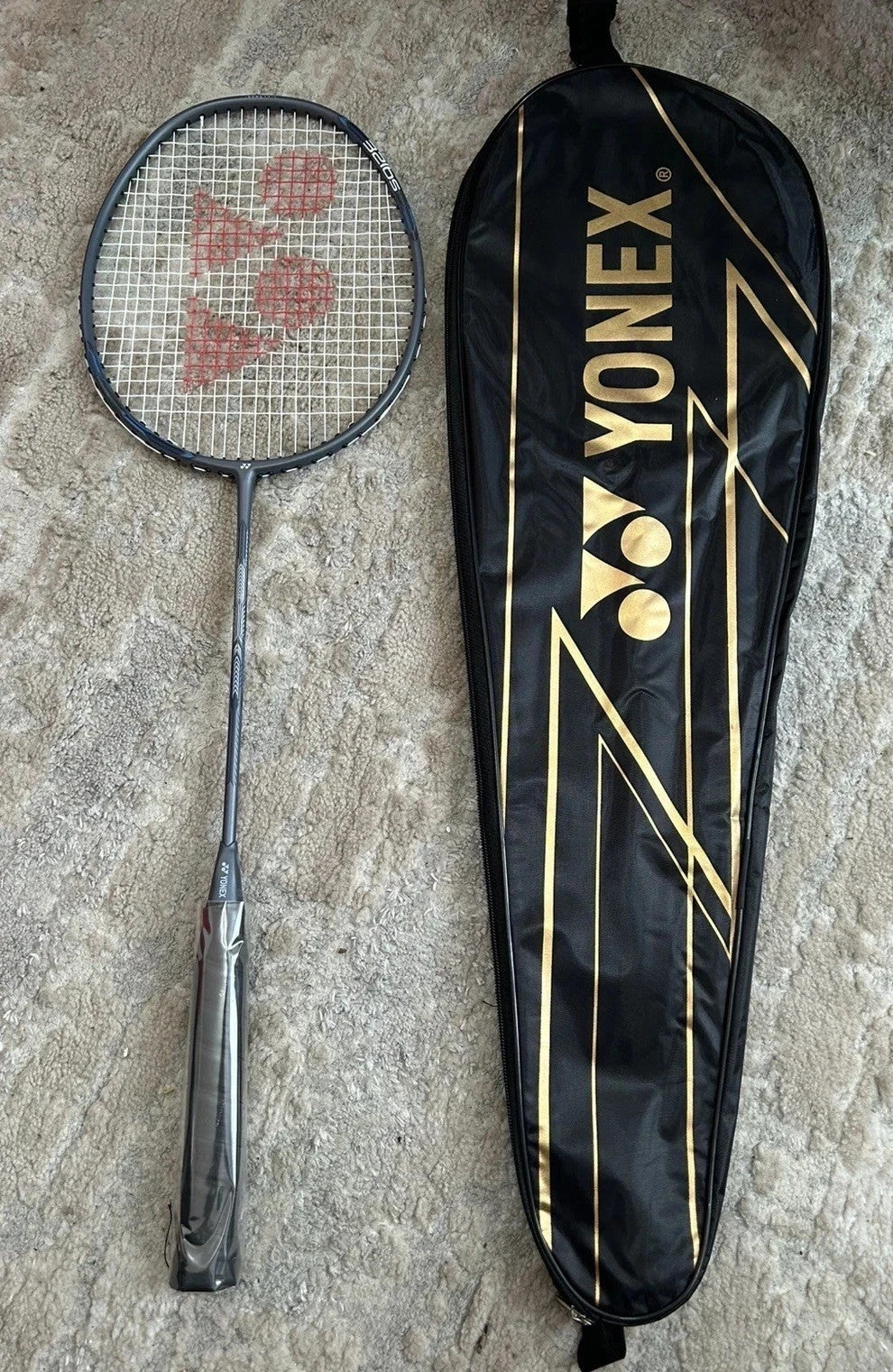 YONEX badminton racquet Astrox Attack 9 GREY Strung Badminton Racquet With CASE